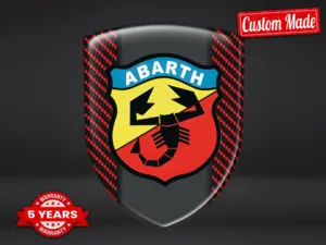 Fiat Abarth Adesivi 3D Auto Universali Pregiati Esperti